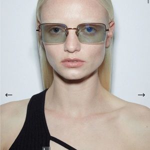 DMY BY DMY Jen Mirror Lens Rectangular Sunglasses